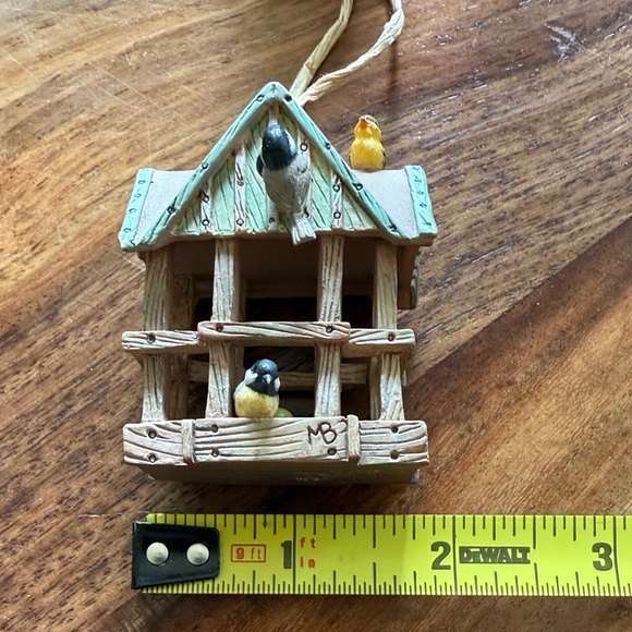 Charming Marjolein Bastin Holiday Birdhouse Bunnies Ornament Set of 5 - Picture 6 of 7